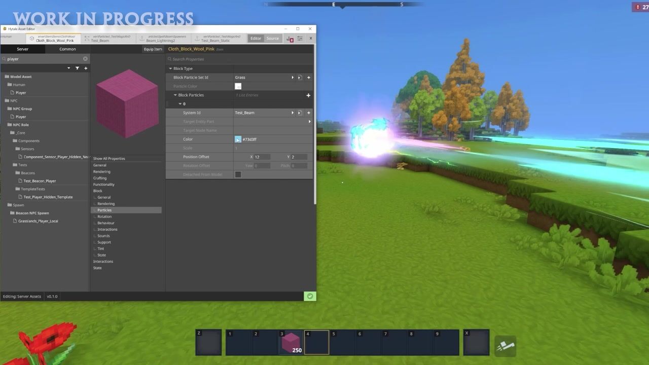 Particules VFX Hytale
