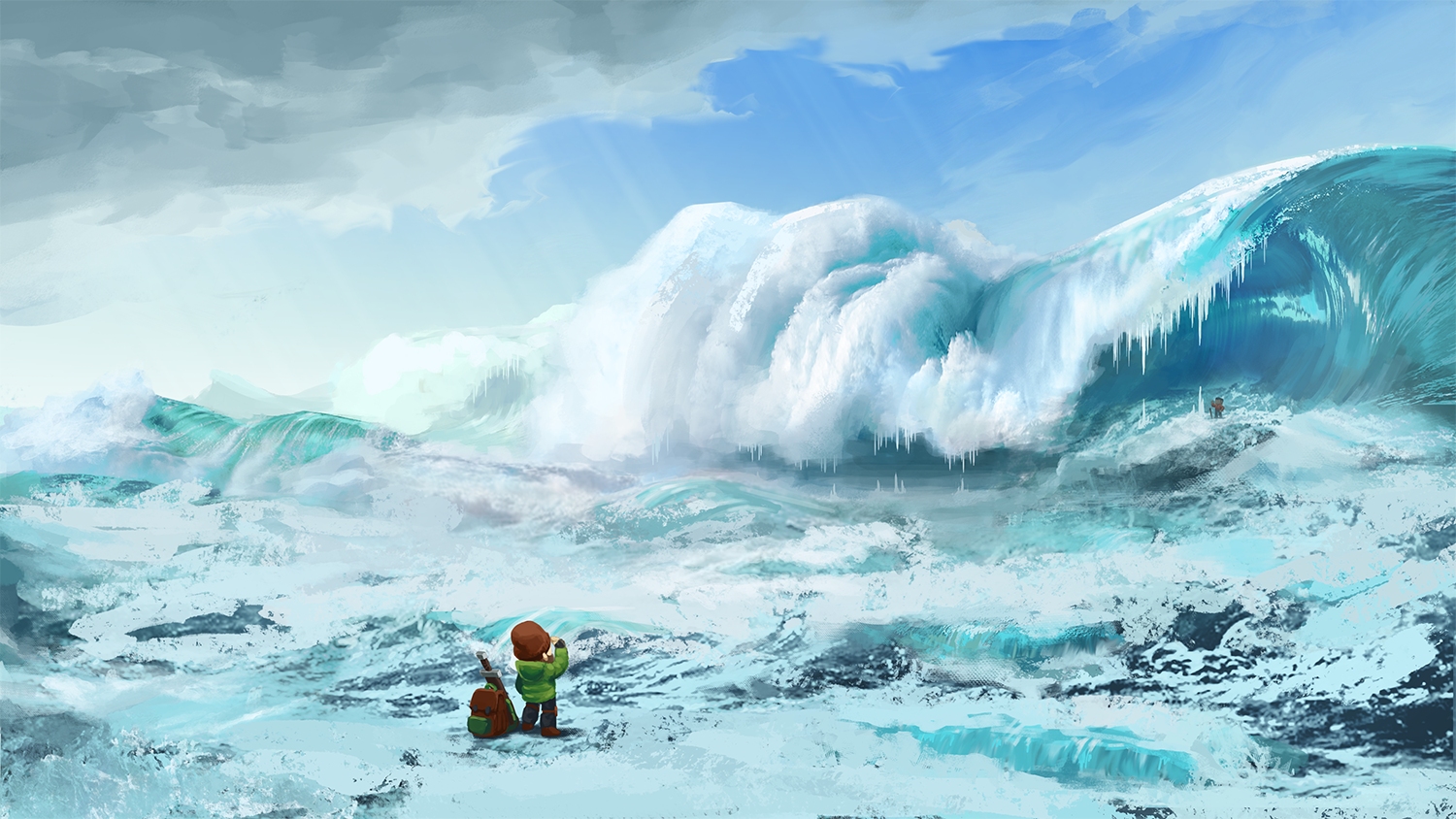 Concept vagues givrées Hytale